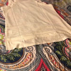 MACHINE BRAND OFF WHITE MESH BACK TEE